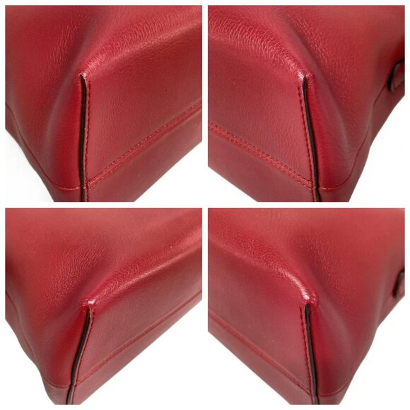 FENDI By The Way Bordeaux Leather - Handbag 660-072925 - Picture 6 of 14